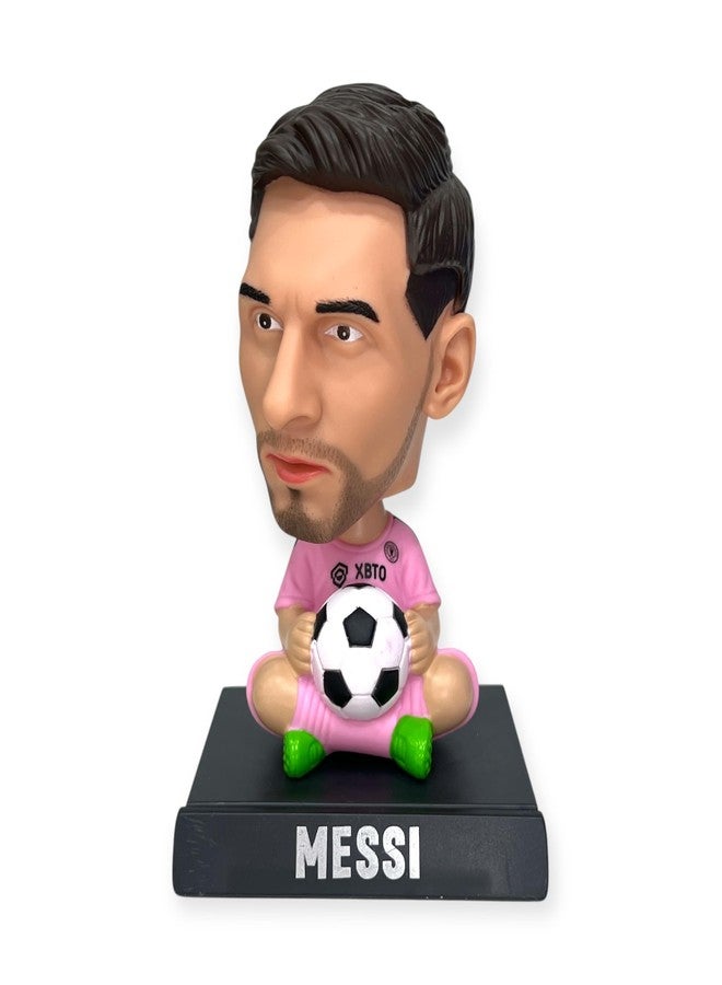 AUGEN Messi D Action Figure Limited Edition Bobblehead with Mobile Holder for Car Dashboard, Office Desk & Study Table (Pack of 1) - Image 1